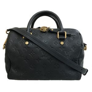 Louis Vuitton Monogram Speedy Bandouliere 2way Shoulder Bag Leather Black